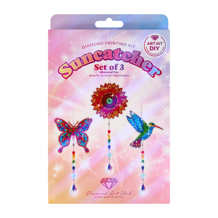 Suncatchers - Hummingbird/Sunflower/Butterfly - Diamond Art Club DIY Kit
