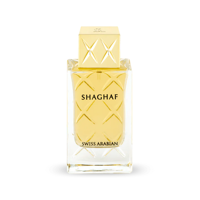 Swiss Arabian Shaghaf For Women Eau De Parfum - 75 ML - box and bottle packaging