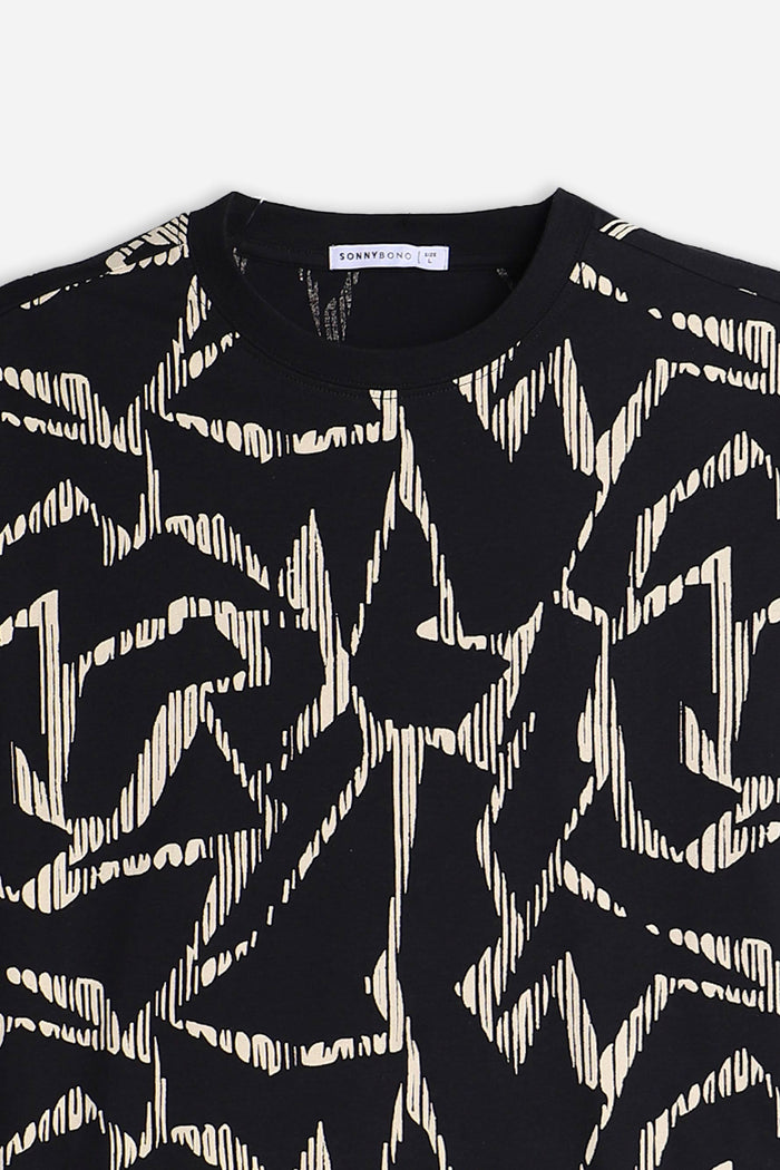 T-SHIRT GIROCOLLO FANTASIA F MORO