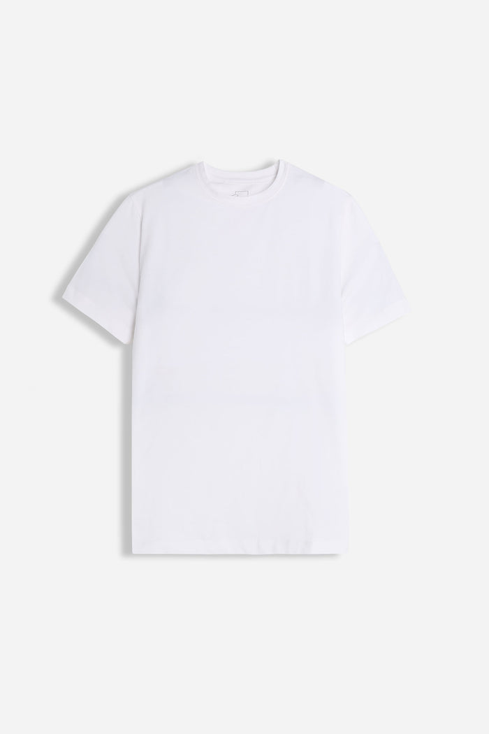 T-SHIRT GIROCOLLO MANICA CORTA BIANCO