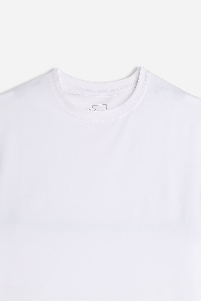 T-SHIRT GIROCOLLO MANICA CORTA BIANCO