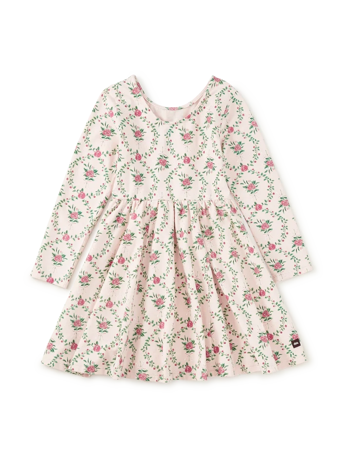 Tea Collection Printed Ballet Dress in Wallpaper Floral