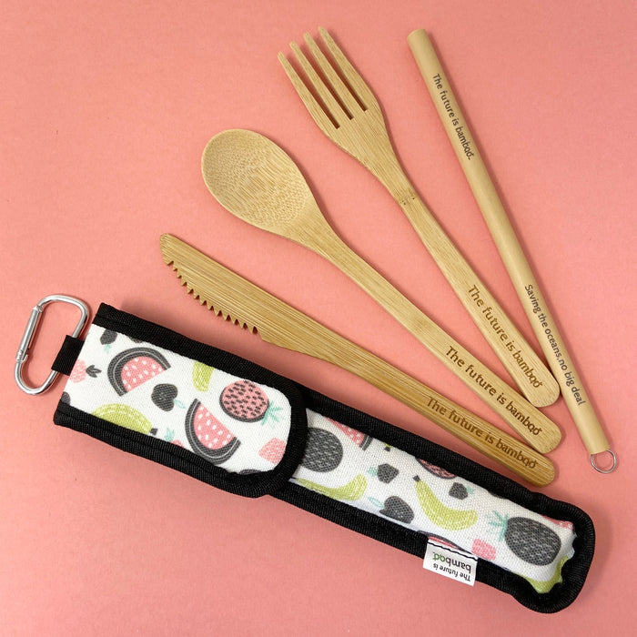 The Future is Bamboo 5-Piece Bamboo Utensil Kit
