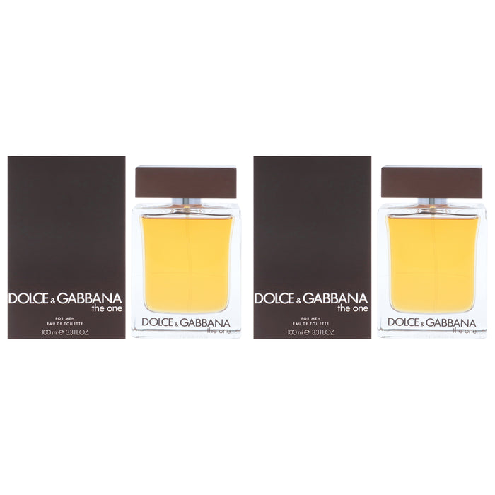The One by Dolce and Gabbana for Men - 3.3 oz EDT Spray - Pack of 2