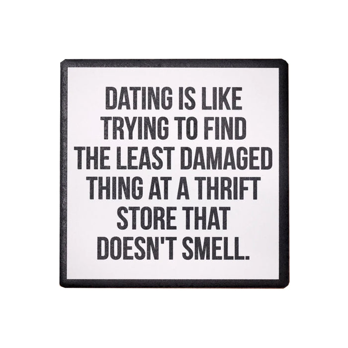 Thrift Store Dating Coaster - Domestic Domestic