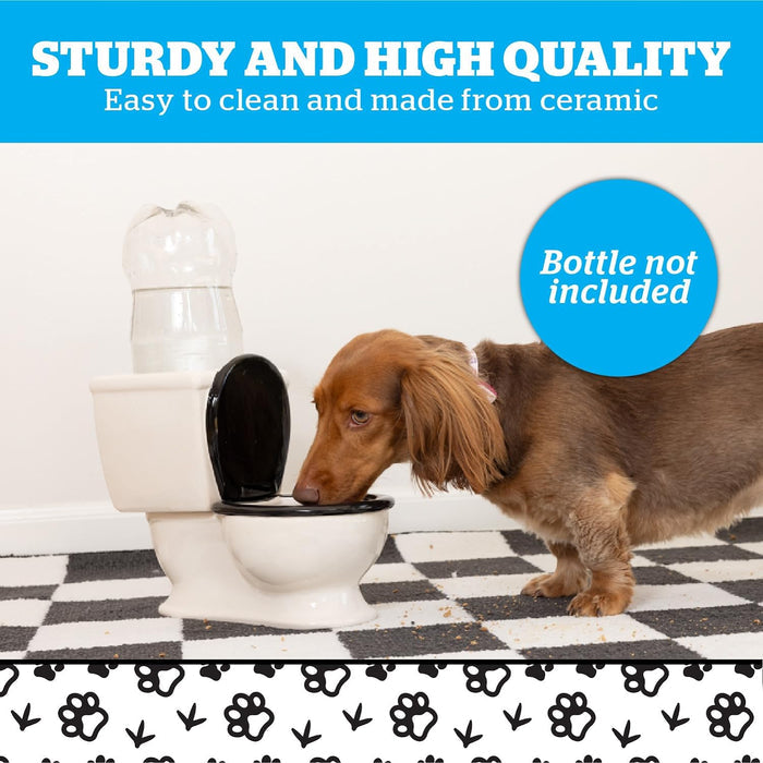Toilet Water Dish - For Dogs, Cats and More! - The Pet Toilet Water Dish