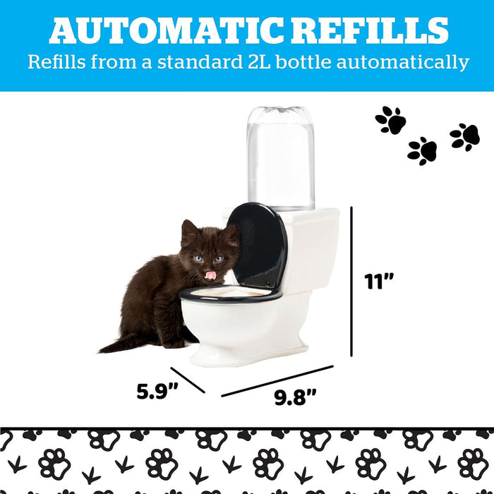 Toilet Water Dish - For Dogs, Cats and More! - The Pet Toilet Water Dish