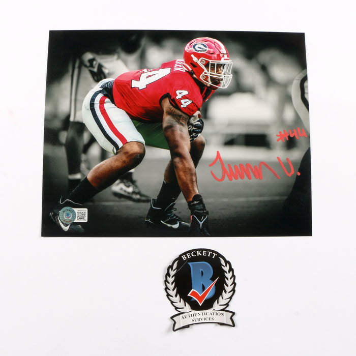 Travon Walker Signed 8x10 Edit Georgia Bulldogs