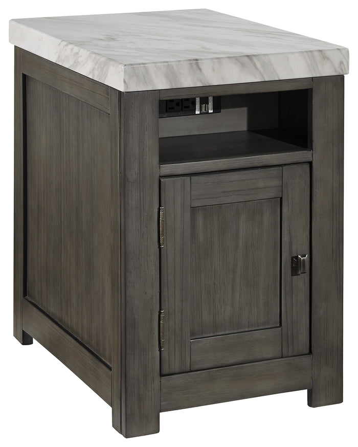 Vineburg T450-3 GrayWhite Rectangular End Table