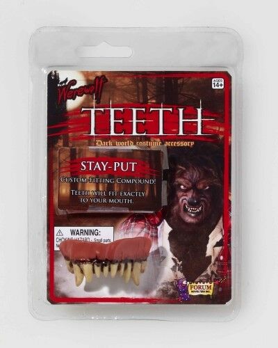 Werewolf - Fake Reusable Teeth - Great Theatrical Makeup Prop