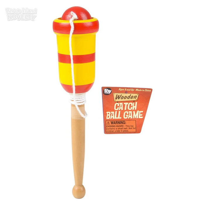 Wooden Catch Ball, Retro Toys - No Batteries Required - Two Colors Available - Unisex Children Novelty Game