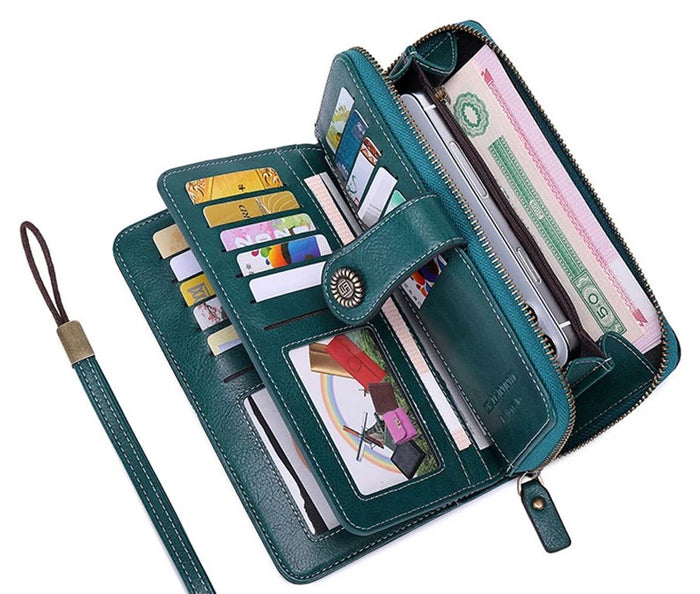 WW164 - Textured Long Multi Card Wallet