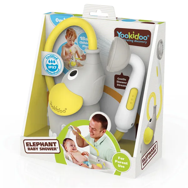 Yookidoo Elephant Baby Shower - Yellow